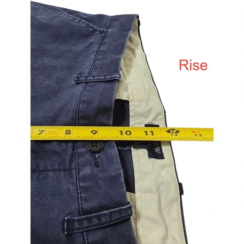 J. Crew Factory Flex Skinny Fit Washed Chino Pants In Navy Sz 32x30 - Picture 11 of 12